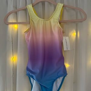 Weissman Yellow, Purple and Blue Leotard